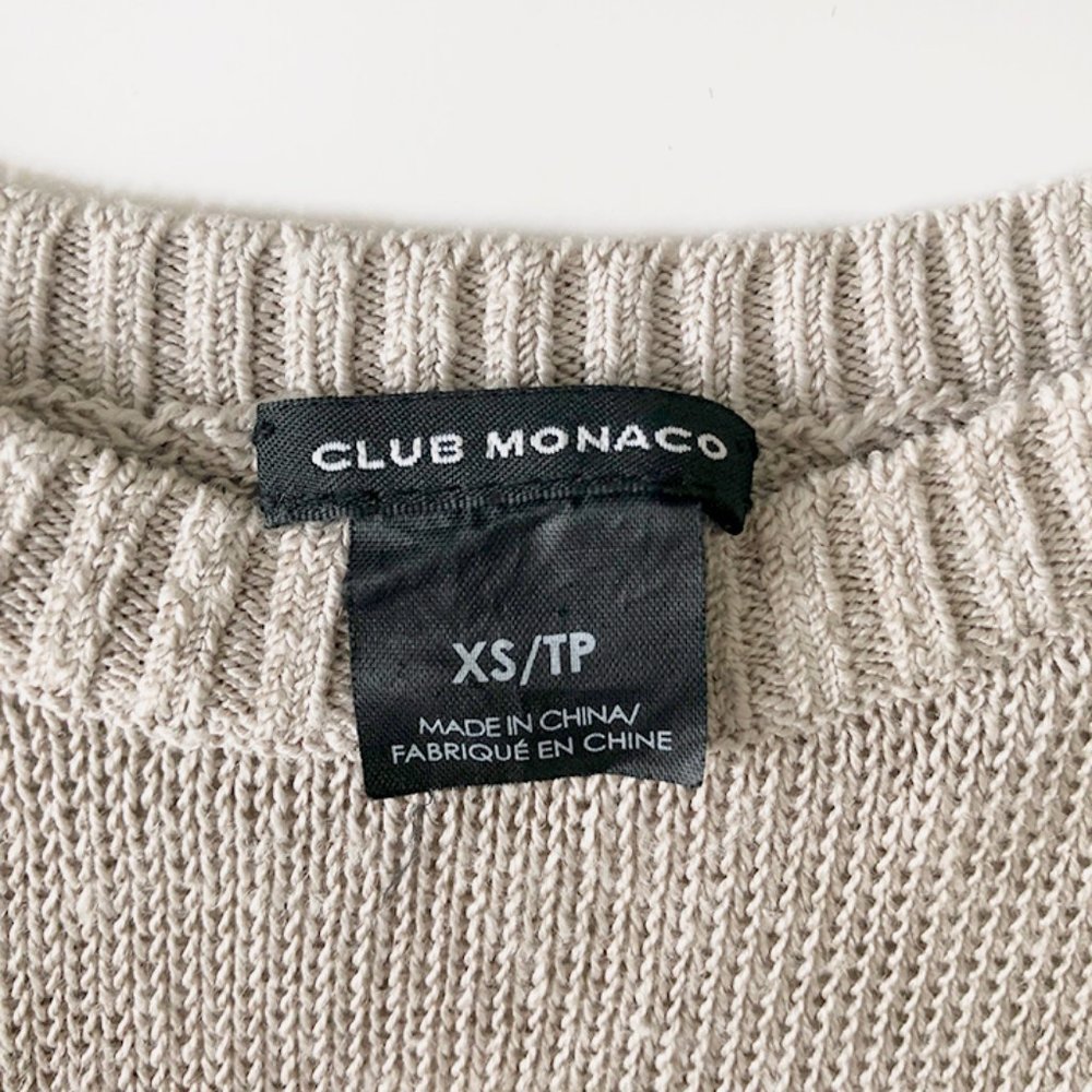 CLUB MONACO Linen Knit Top - Picture 5 of 7